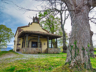 Nuestra Se&ntilde;ora del Carmen de Arboleya church, Cabranes, Asturias, Spain