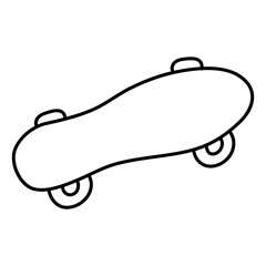 Modern design icon of skateboard

