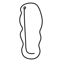 Obraz premium A colored design icon of sleeping bag