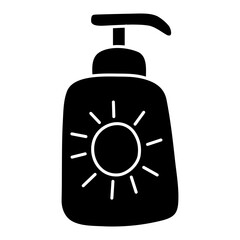 Creative design icon of sunscreen

