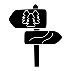 An icon design of signboard

