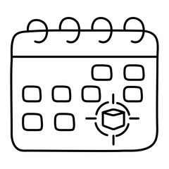 Perfect design icon of parcel schedule

