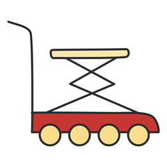 Premium download icon of pallet truck

