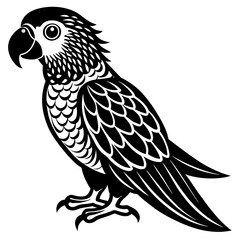 parrot  silhouette vector illustration svg file
