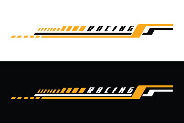 Design Sports racing stripes Vector template EPS