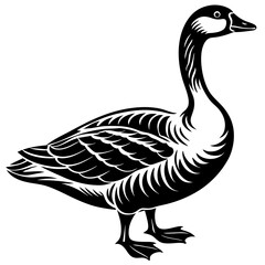 goose silhouette vector illustration svg file
