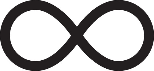 Infinity Symbol Spiritual icon in line style.