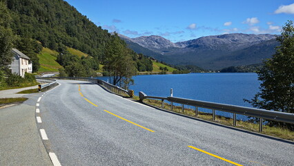Lake Oppheimsvatnet in Norway, Europe
