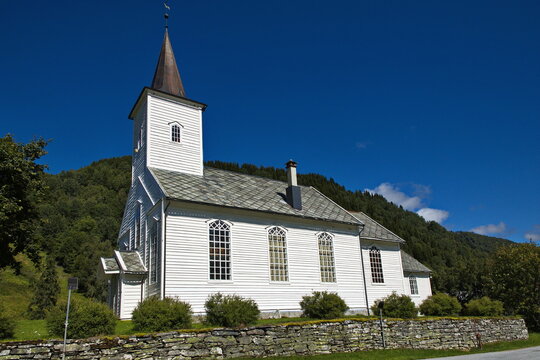 Church in Oppheim in Norway, Europe

