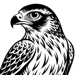 hawk silhouette vector illustration svg file
