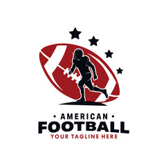 Naklejka premium American Football player vector design illustration