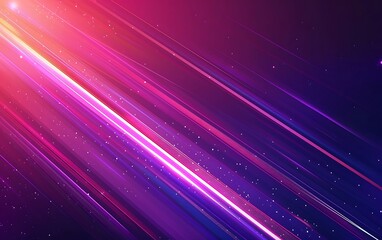 A glowing neon light effect background with streaks of purple and red lights, creating an energetic...