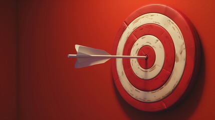Arrow aim to business target goal hit success center accuracy competition. - obrazy, fototapety, plakaty