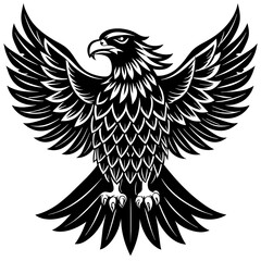 eagle silhouette vector illustration svg file
