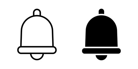 Bell icon. Notification sign. for mobile concept and web design. vector illustration