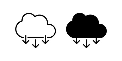 Cloud icon. Cloud Computing sign. for mobile concept and web design. vector illustration