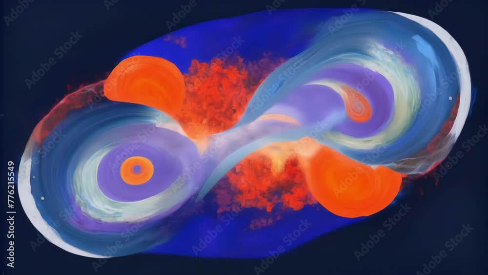 Poster Graceful curves and chaotic bursts come together in harmony forming a stunningly complex image that captures the graceful chaos of an