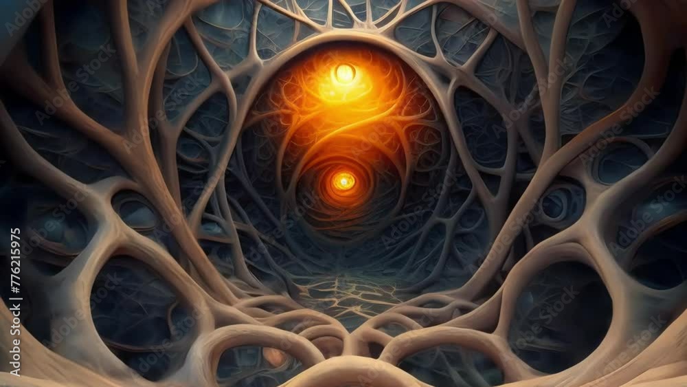 Aufkleber A labyrinth of tangled vines evoking the intricate complexity of a spiders intricate web design.
