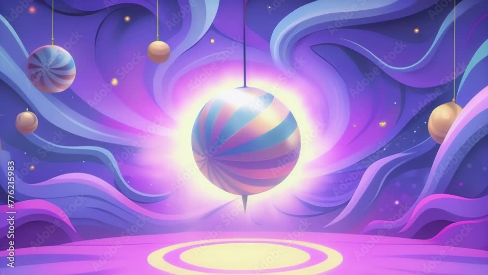 Poster A mesmerizing display of swirling lights evoking images of a disco paradise.
