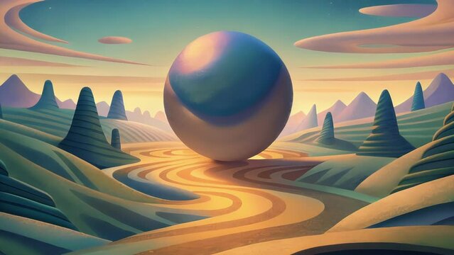 A distorted landscape of twisted shadows and warped landscapes hinting at the existence of parallel dimensions just beyond our perception.