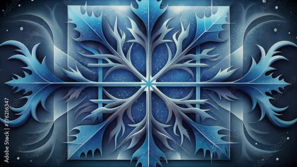Poster A perfect balance of order and chaos the frostbite fractals mimic the natural patterns of frost creeping across a windowpane.