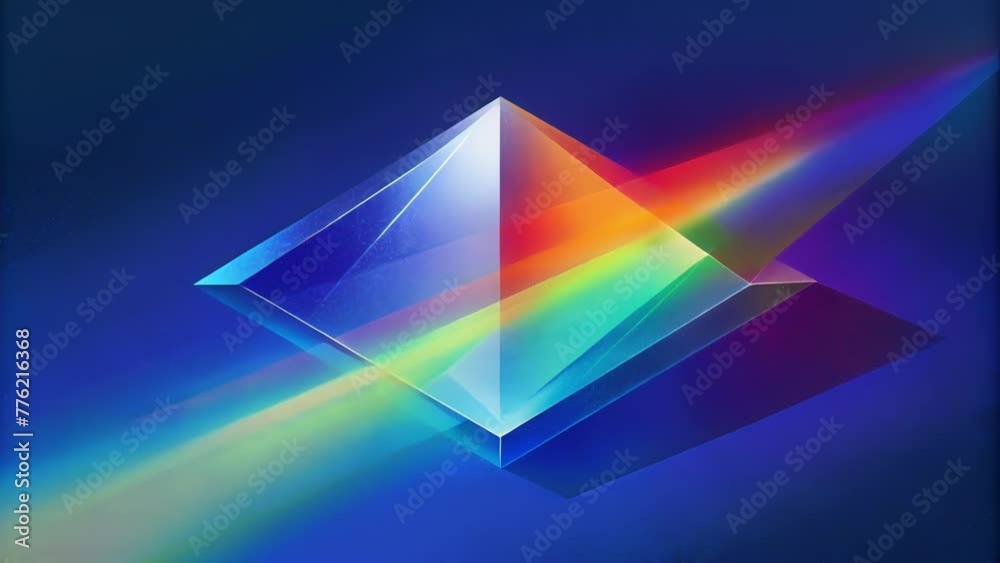 Poster The future of light refraction a pixelated prism bringing a new dimension to the spectrum.