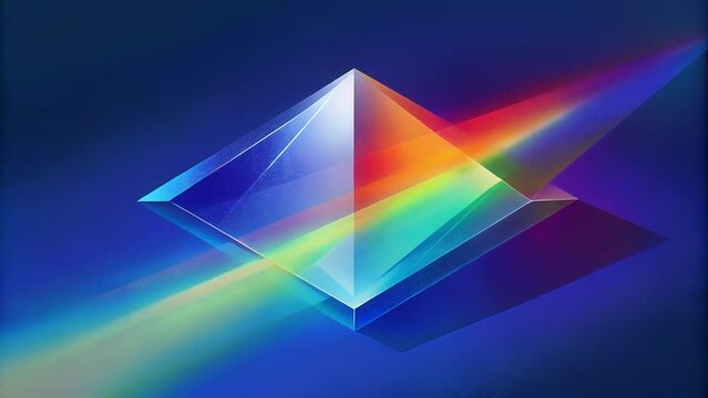 The future of light refraction a pixelated prism bringing a new dimension to the spectrum.