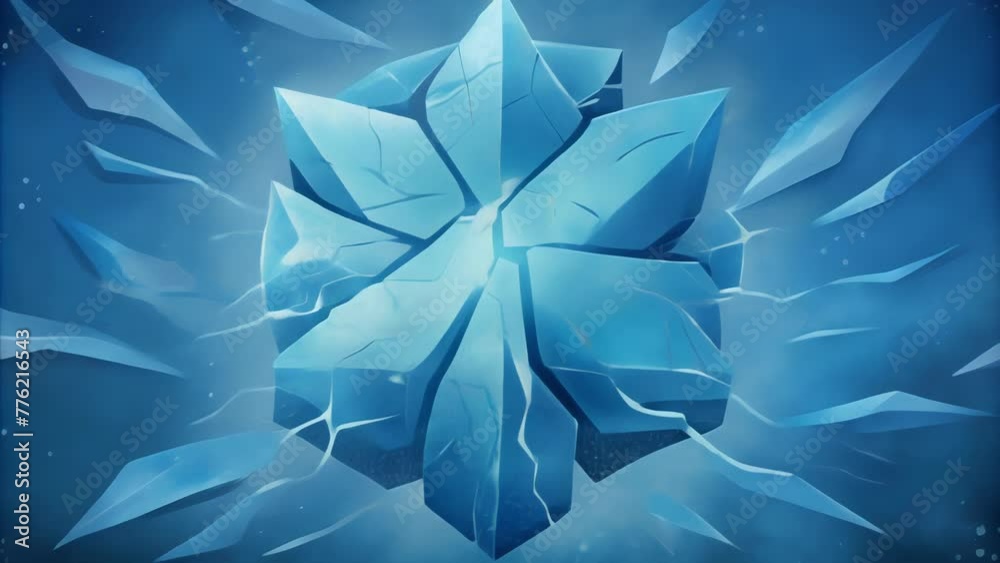 Aufkleber these frozen fractures are a reminder of the beauty that can be found even in the coldest and most u