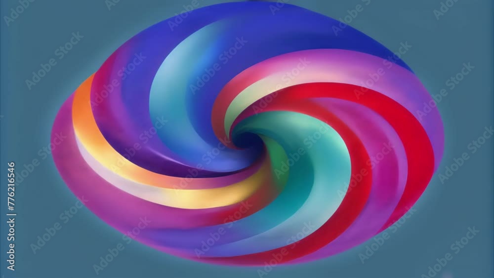 Leinwandbilder a chaotic swirl of intermingling chromatic patches evoking a sense of fluidity and movement.