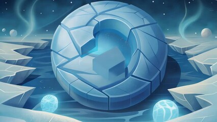 In a frozen world the fractures are a reminder of the everchanging nature of ice and its fragility.