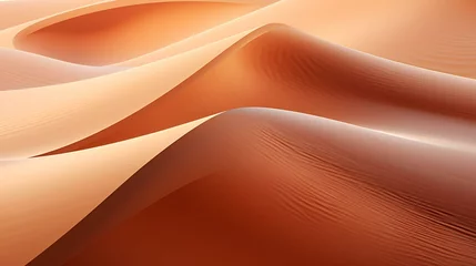 Deurstickers An orange and yellow desert landscape © Asghar