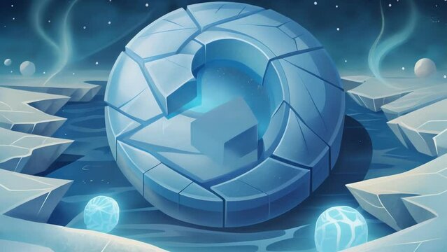 In a frozen world the fractures are a reminder of the everchanging nature of ice and its fragility.