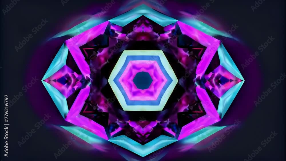 Poster A symphony of sixsided shapes alluring and captivating in their perfect repetition and harmonious color scheme.