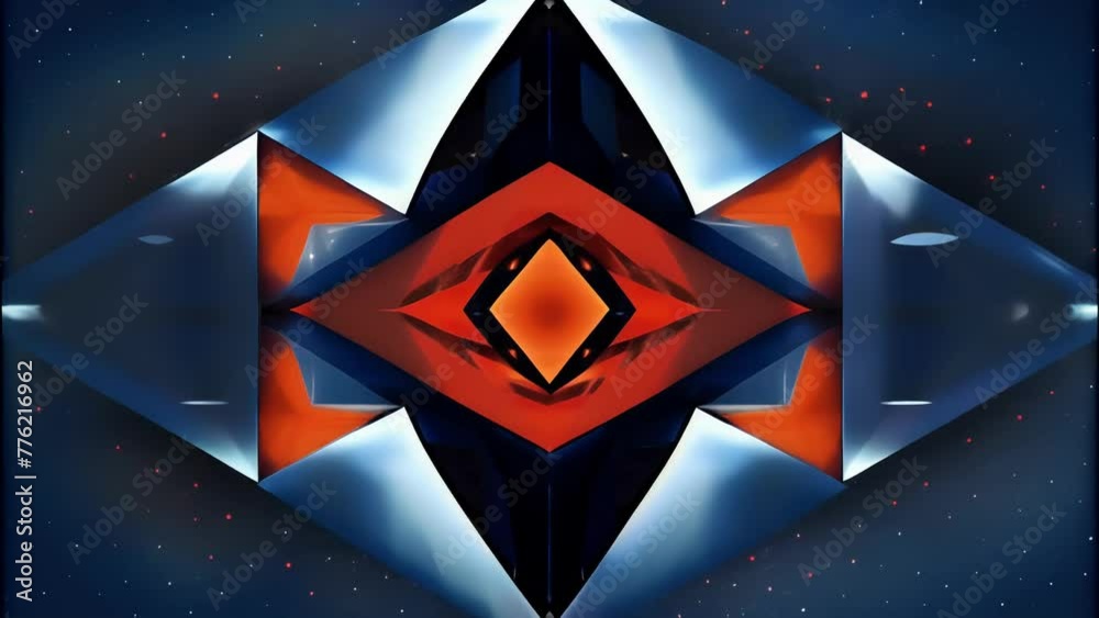 Poster A visual representation of the observer effect with each quilt square changing when observed from a different angle.