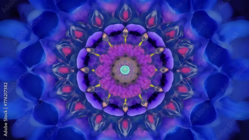 Aufkleber Layers upon layers of intricate designs twist and turn transforming into a kaleidoscopic vision that seems to have a life of its own.