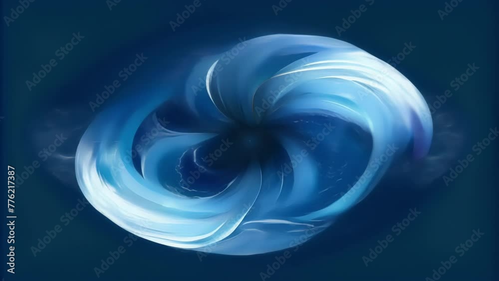 Poster Delicate wispy lines intertwine in a fluid motion forming an elegant matrix of  swirls.
