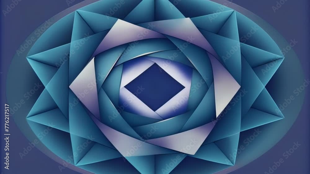 Poster Jagged lines overlapping and intertwining creating a sense of depth and dimension.