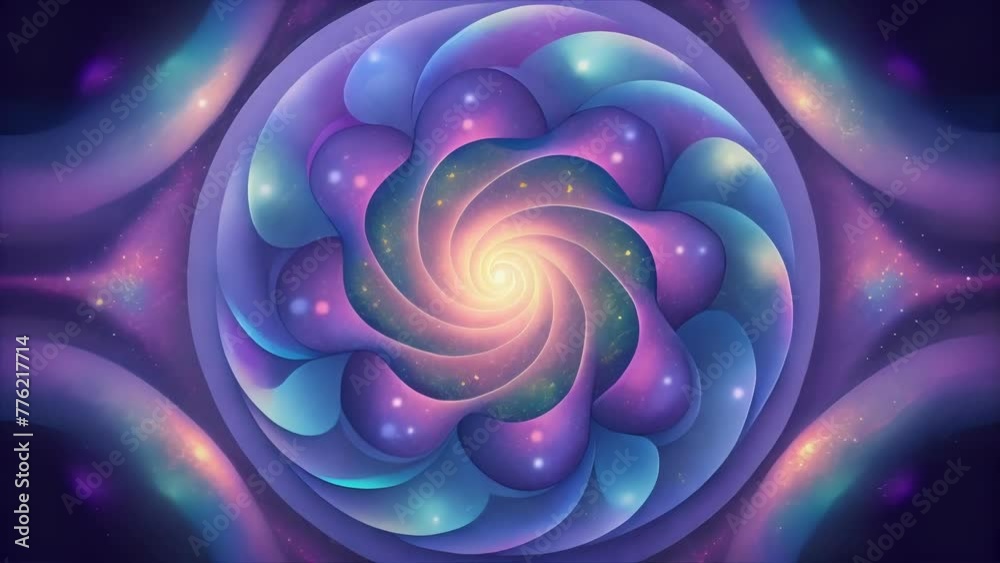 Poster A kaleidoscopic universe of holographic haze where each swirl reveals a different dimension.