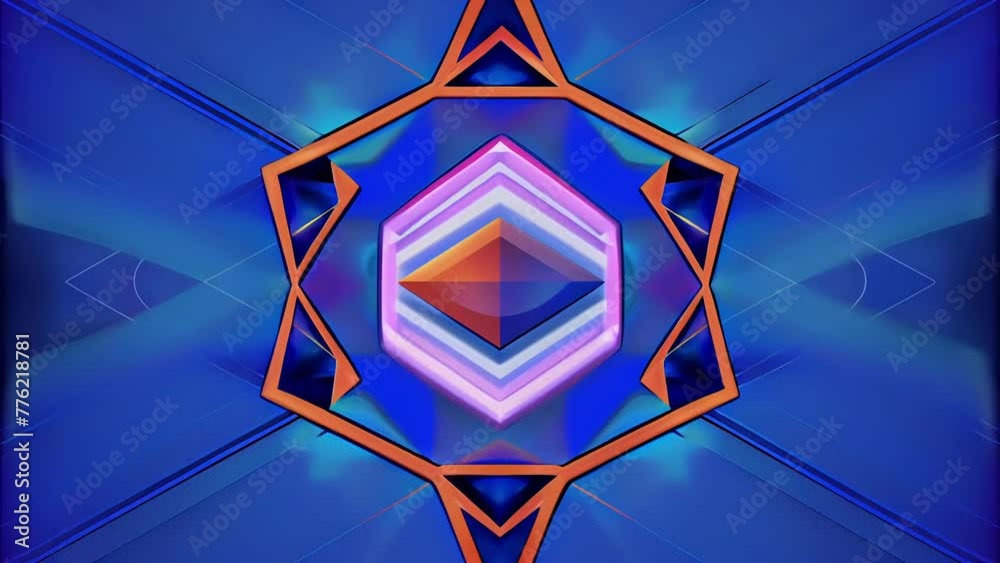 Poster Clashing lines and overlapping shapes create a sense of depth and dimension in this abstract world of scribbles.