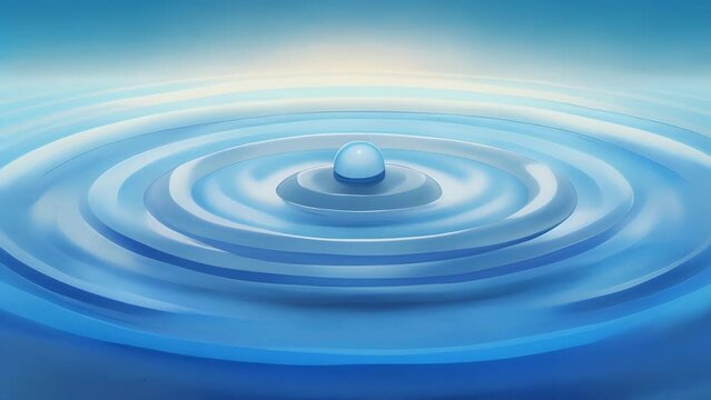 A digital illustration of a rippled water surface with each ripple breaking off into smaller ripples creating a ripple effect within a ripple
