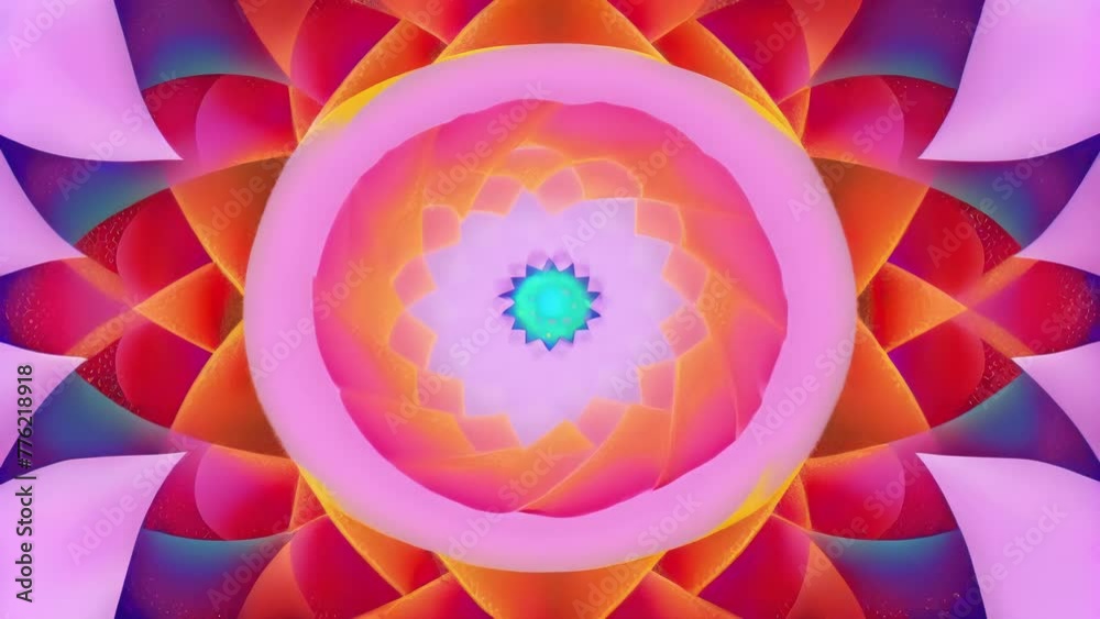 Poster A chaotic collision of polarized shapes and colors forming a dynamic and mesmerizing pattern that changes with every shift in perspective.