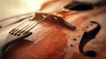 Close up view of mandolin generative ai