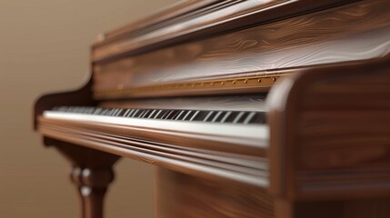 Fototapeta na wymiar Close up view of piano generative ai