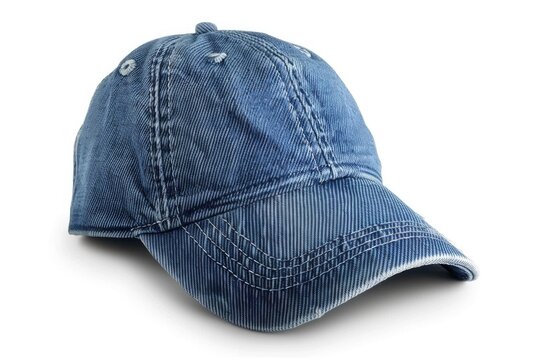 recommend clip art: Baseball cap from jeans fabric isolated on white background