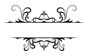 vintage horizontal frame Label lines for making catalogs and brochures for coffee shops and boutiques.