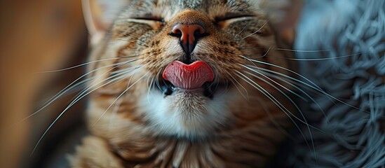 Rough Texture of Cats Tongue A Testimony to Feline Grooming and Health