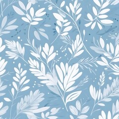 Fototapeta premium Vintage leaves seamless pattern artwork design