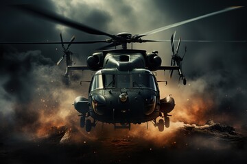 minimalistic design military war helicopters