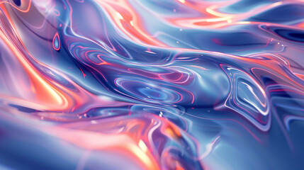 Abstract liquid ribbons flowing gracefully, encapsulating the fluidity of motion in a static form. 