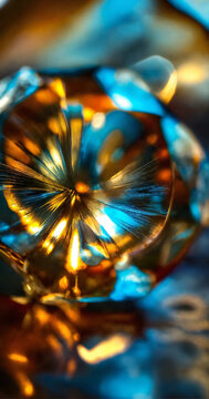 abstract background Topaz isolated caustics through topaz